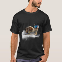 Camiseta Mais legal que o resto, o caracol de snowboard.