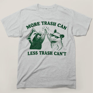 Camiseta Mais Lixo Menos Lixeira Guaxinim Gambá