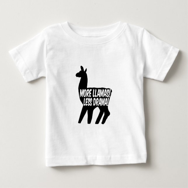 Camiseta Mais Llamas Menos Drama (Frente)