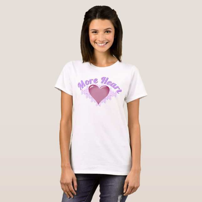 Camiseta Mais mulheres do coração (Frente Completa)