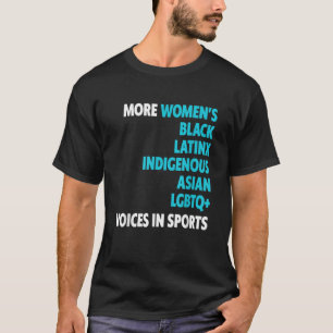 Camiseta Mais mulheres Indígenas de latinx negro LGBTQ asiá