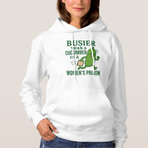 Camiseta Mais Ocupado Que um Pepino numa Prisão Feminina En
