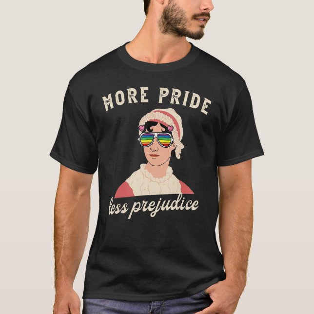 Camiseta Mais Orgulho menos preconceito LGBT Orgulho LGBT (Frente)