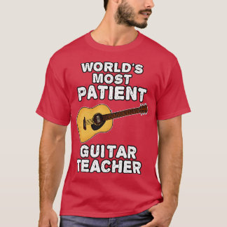 Camiseta Mais Paciente Professora De Violão Guitarra Acústi