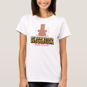 Camiseta Mais Paz - Resolução de Ano Novo Llama