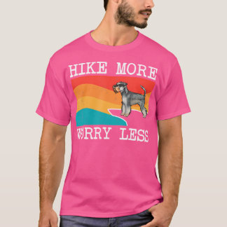 Camiseta Mais Preocupante Menos Miniatura Schnauzer Gráfico