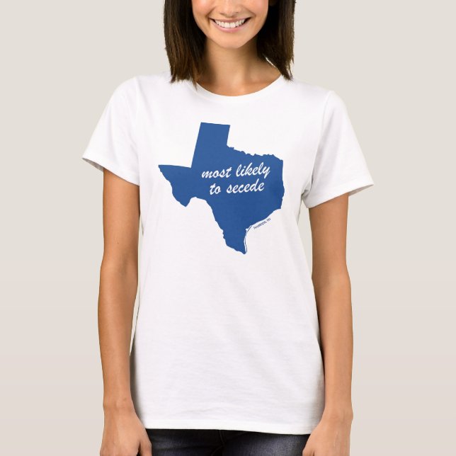Camiseta Mais propensa a Secede (Verde feminino) (Frente)