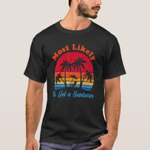 Camiseta Mais propensa a tirar sol das férias de verão de q