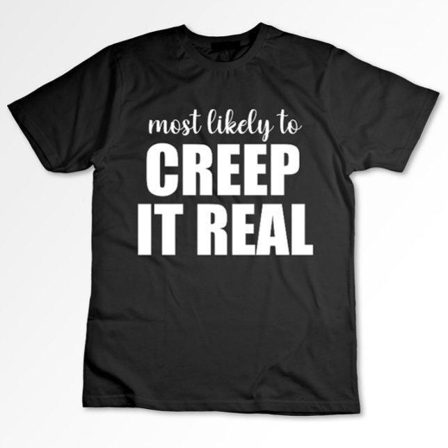 Camiseta Mais Propenso a Assustar de Forma Engraçada no Hal (Criador carregado)