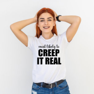Camiseta Mais Propenso a Assustar de Forma Engraçada no Hal