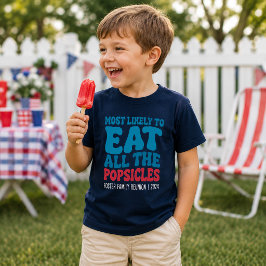 Camiseta Mais Propenso a Comer Todos os Picolés Personaliza