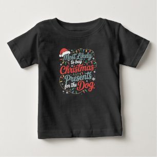 Camiseta Mais Propenso a Comprar Presentes de Natal para o 