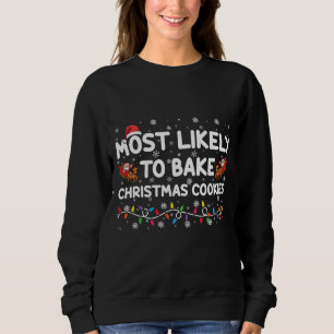 Camiseta Mais Propenso a Fazer Biscoitos de Natal Padeiro d