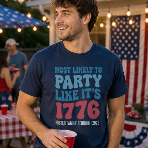 Camiseta Mais Propenso a Festas Como Se Fosse 1776 Personal