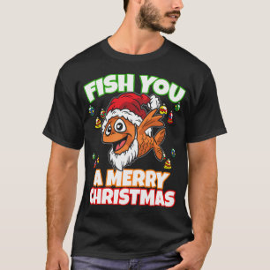 Camiseta Mais Propenso a Ir Pescar com Papai Noel Amante da