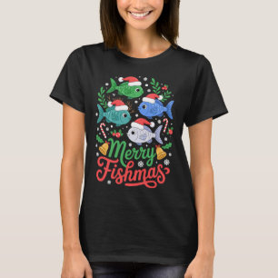 Camiseta Mais Propenso a Ir Pescar com Papai Noel Amante da