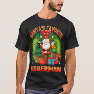 Camiseta Mais Propenso a Ir Pescar com Papai Noel Amante da
