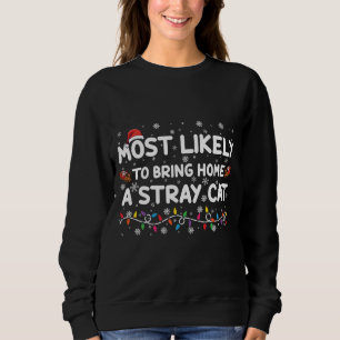 Camiseta Mais Propenso a Levar para Casa um Natal de Gato d