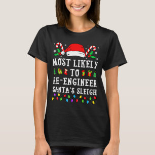 Camiseta Mais Propenso a Reprojetar o Trenó de Natal do Pap