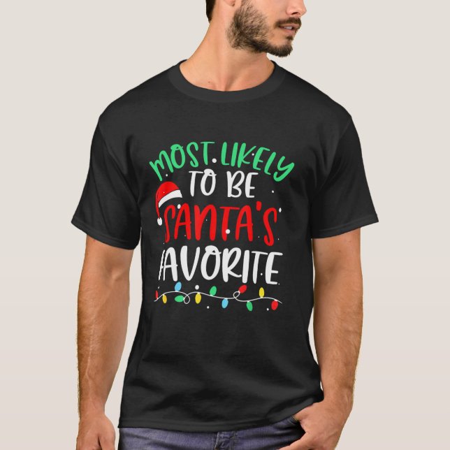 Camiseta Mais propenso a ser a compota de Natal favorita do (Frente)