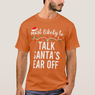 Camiseta Mais Prováveis Pijamas de Natal Combinando Família