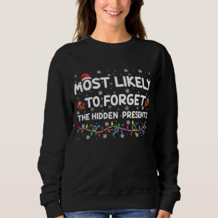 Camiseta Mais Provável a Esquecer os Presentes Escondidos d