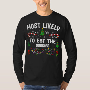 CAMISETA MAIS PROVÁVEL DE COMER OS COOKIES
