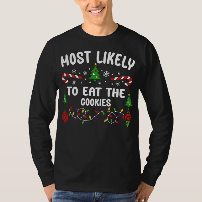 CAMISETA MAIS PROVÁVEL DE COMER OS COOKIES (Frente)