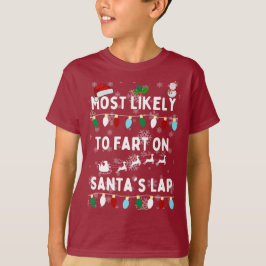 Camiseta Mais provável de se concentrar no Natal da família