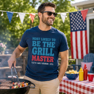 Camiseta Mais Provável de Ser o Mestre da Churrasqueira Per