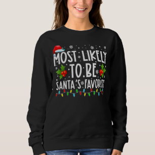Camiseta Mais Provável De Ser Papai noel De Holi De Natal F
