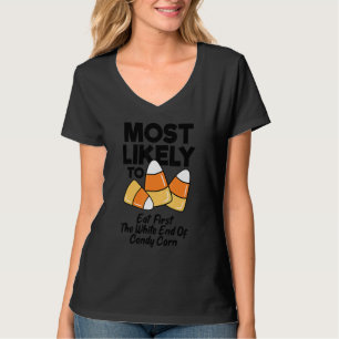 Camiseta Mais Provável É Comer Primeiro A Ponta Branca Do C