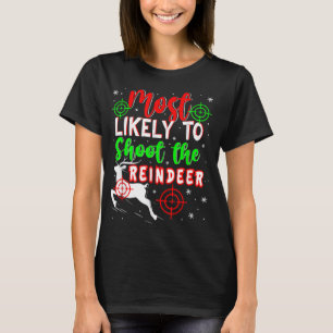 Camiseta Mais Provável Para Atirar Na Rebelde Natal Feia P