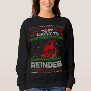 Camiseta Mais Provável Para Atirar Na Rebelde Natal Feia S