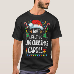 Camiseta Mais Provável Para Cantar Caróis De Natal Filho
