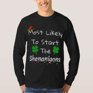 Camiseta Mais Provável Para Começar O Natal Do Elfo Shenani