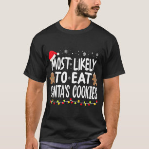 Camiseta Mais Provável Para Comer Família Engraçada De P