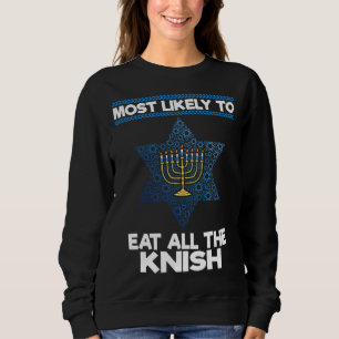 Camiseta Mais Provável Para Comer Toda A Família Knish Meno