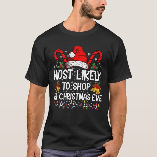Camiseta Mais Provável Para Comprar Na Véspera De Natal (Frente)
