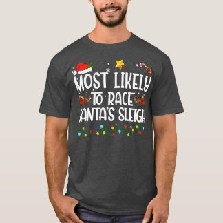Camiseta Mais Provável Para Correr O Natal Da Família Santa
