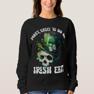 Camiseta Mais Provável Para Fazer Uma Rua Irlandesa Do Crân
