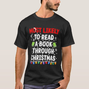 Camiseta Mais Provável Para Ler Um Livro Que Correspondo Ao