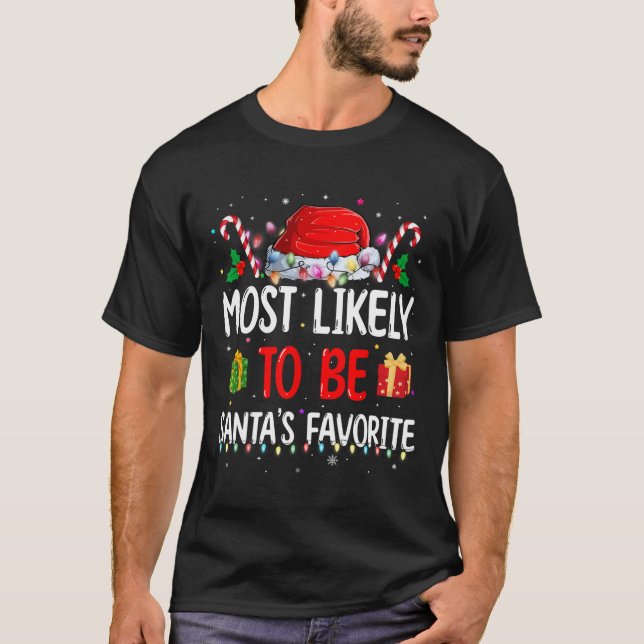 Camiseta Mais Provável Para O Natal Ser A Correspondência F (Frente)
