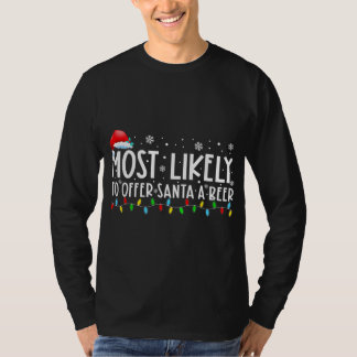 Camiseta Mais Provável Para Oferecer Aos Papais noeis Um Be