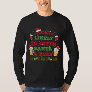 Camiseta Mais Provável Para Oferecer Aos Papais noeis Um Be