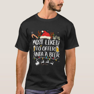 Camiseta Mais Provável Para Oferecer Aos Papais noeis Um Be