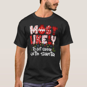 Camiseta Mais Provável Para PJs De Natal Familiares 15