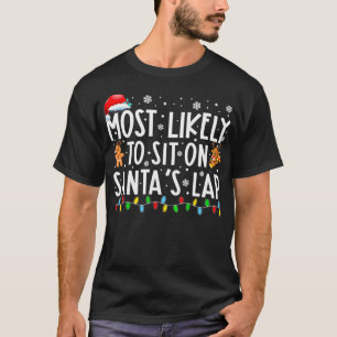 Camiseta Mais Provável Para Se Sentar No Natal Da Família D