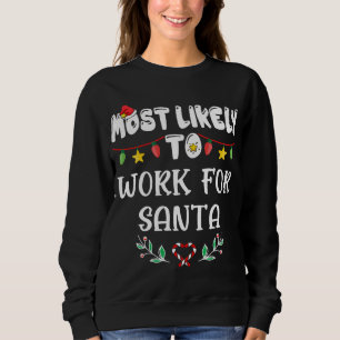 Camiseta Mais Provável Para Trabalhar Para O Natal Da Famíl