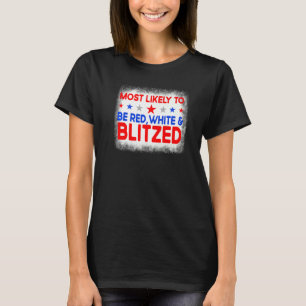 Camiseta Mais Provavelmente Branco Vermelho E Família Blitz